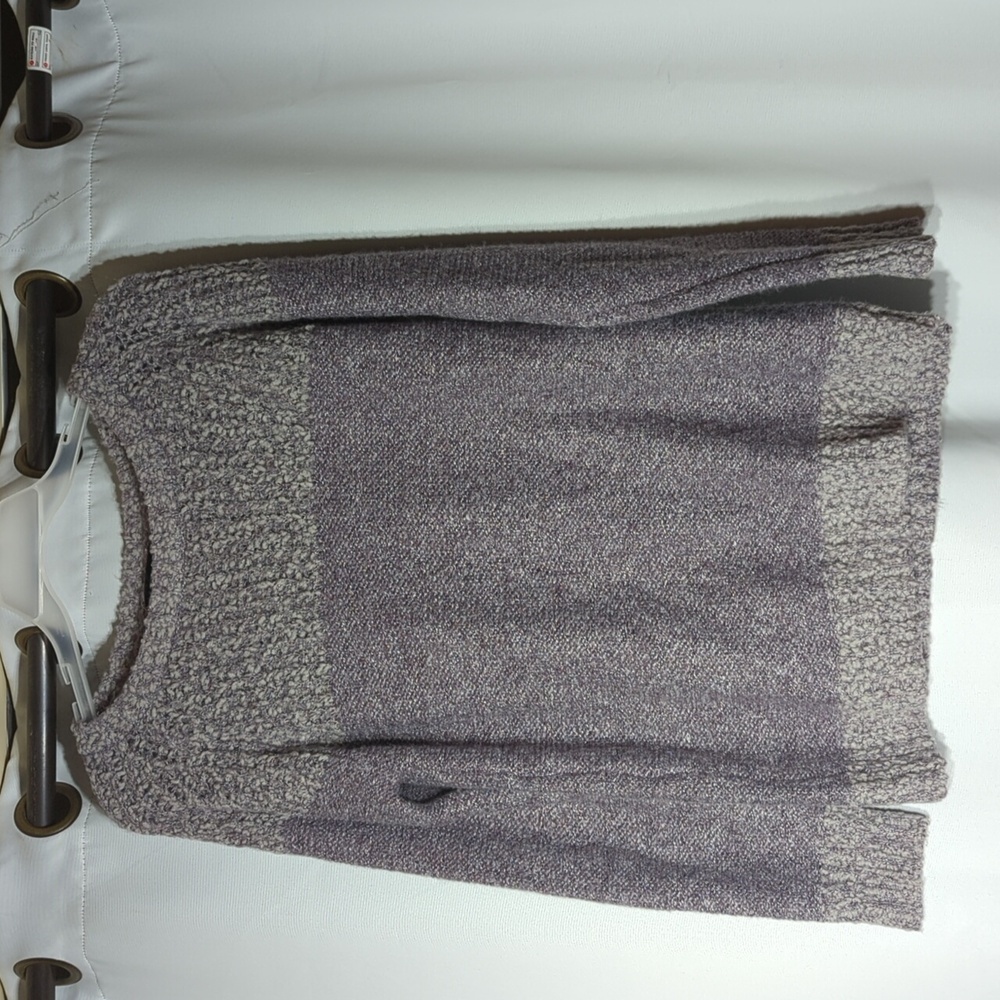 Fate Sweater Stitch Fix Clairina Textured Two-Tone Plum Block Color Long Sleeve